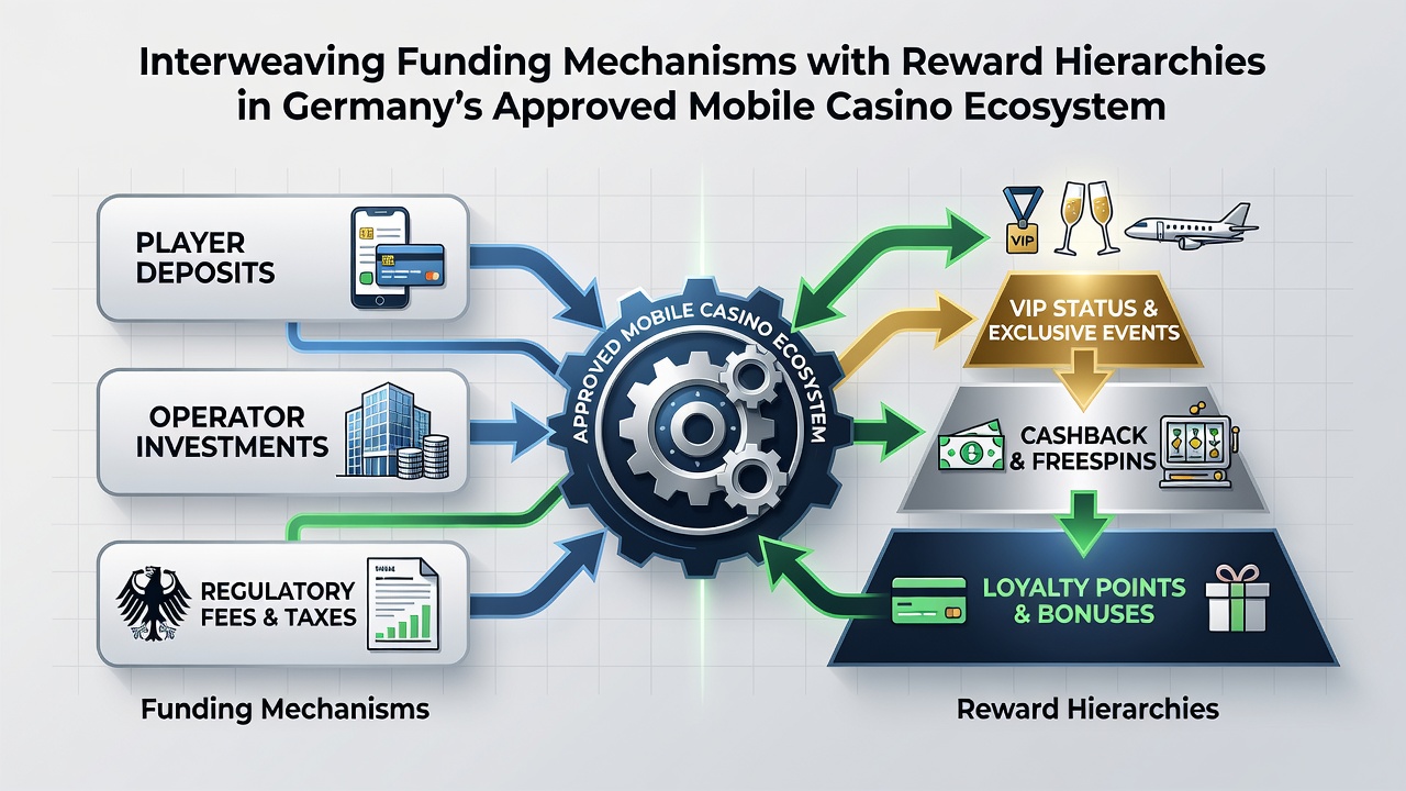 Darstellung von gestaffelten Belohnungen und mobilen Zahlungsoptionen in deutschen Casinos