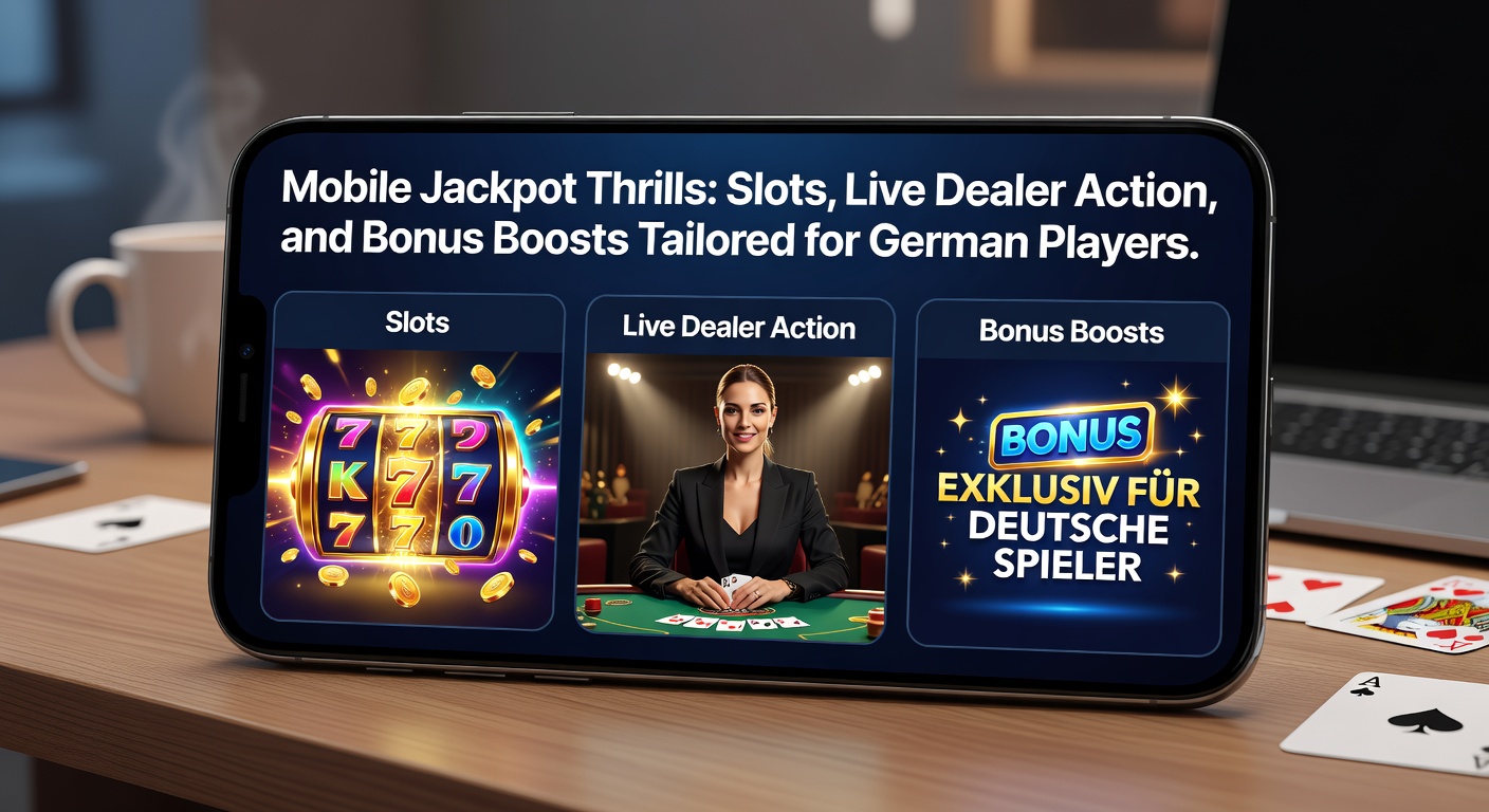 Live-Dealer-Roulette-Tisch auf Smartphone-Bildschirm mit Jackpot-Anzeige und Bonus-Symbolen für deutsche Nutzer