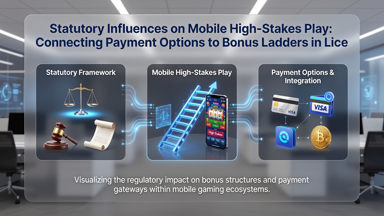 Darstellung von Bonusleiter-Systemen und regulatorischen Verbindungen in mobilen Casino-Apps